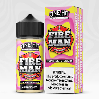 One Hit Wonder TFN Series E-Liquid 100mL (Freebase) Fire Man with Packaging