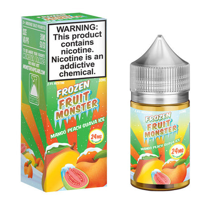 Jam Monster Salt Series E-Liquid 30mL Frozen mango Peach Guava ice with packaging