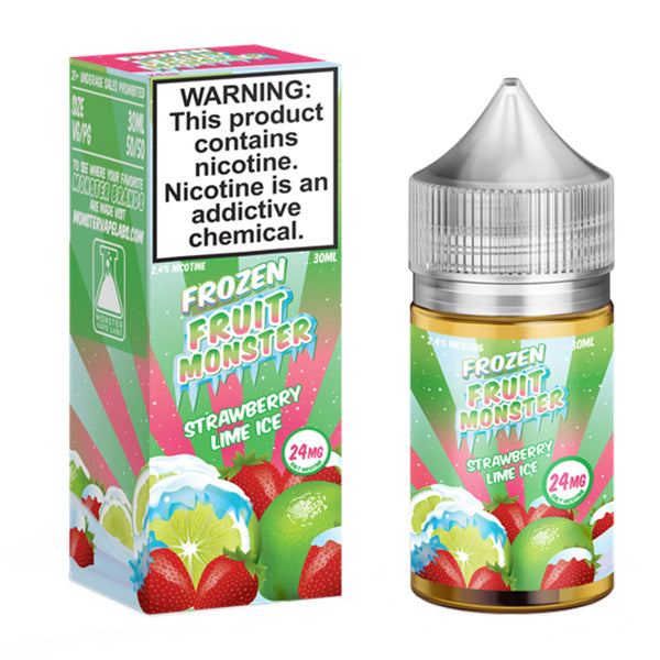 Jam Monster Salt Series E-Liquid 30mL Frozen Strawberry Lime Ice with packaging
