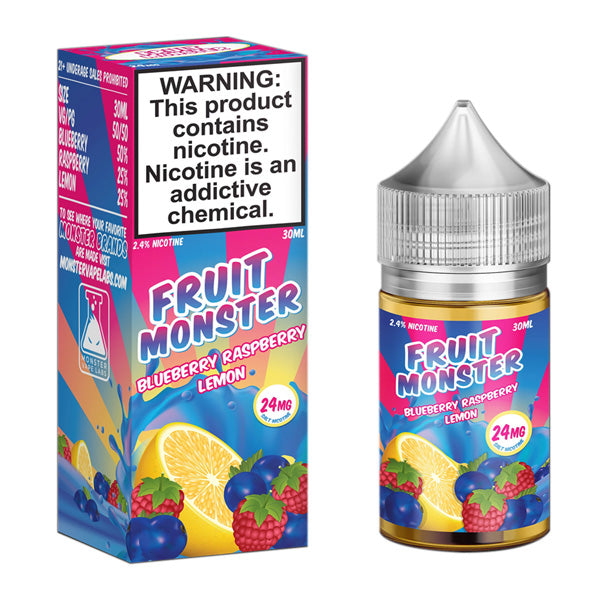Jam Monster Salt Series E-Liquid 30mL Fruit Blueberry Raspberry Lemon with packaging