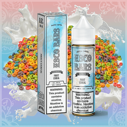 Esco Bars E-Liquid 0mg | 60mL (Freebase) Fruit Cereal with Packaging