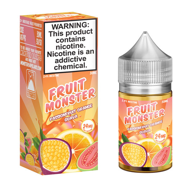 Jam Monster Salt Series E-Liquid 30mL Fruit Passionfruit Orange Guava with packaging