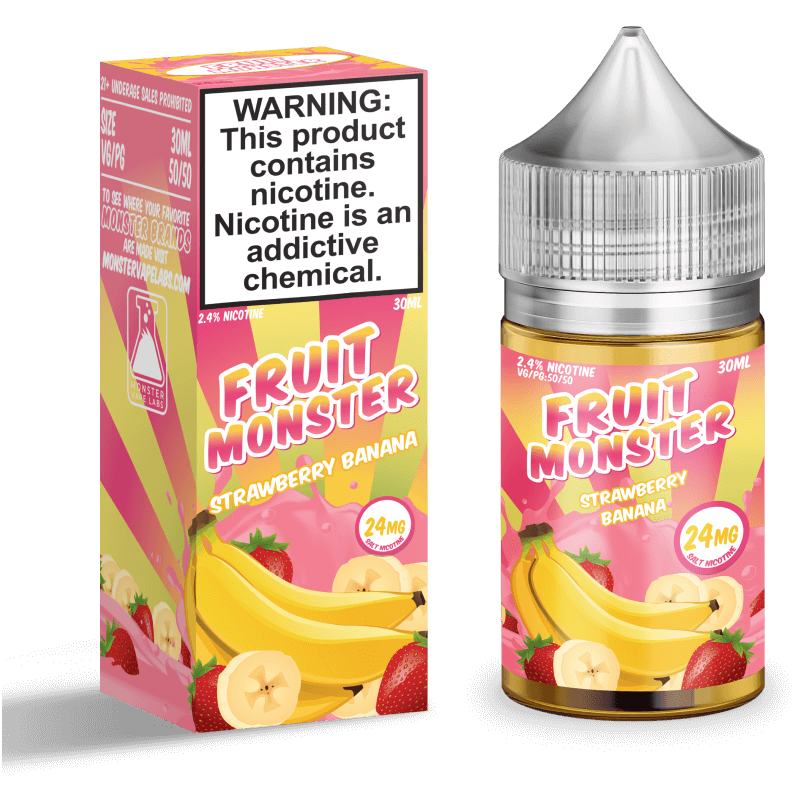 Jam Monster Salt Series E-Liquid 30mL Fruit Strawberry Banana with packaging