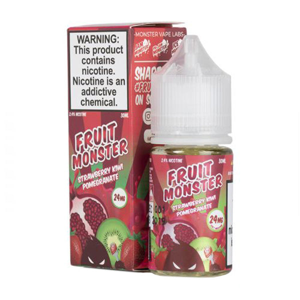 Jam Monster Salt Series E-Liquid 30mL Fruit Strawberry Kiwi Pomegranate with packaging
