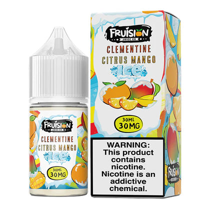 Fruision E-Juice 30mL (Salt Nic) | Clementine Citrus Mango Ice with packaging