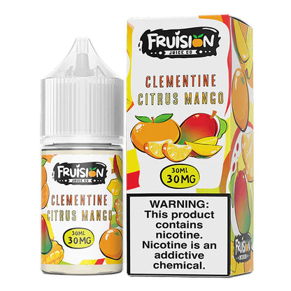 Fruision E-Juice 30mL (Salt Nic) | Clementine Citrus Mango with packaging