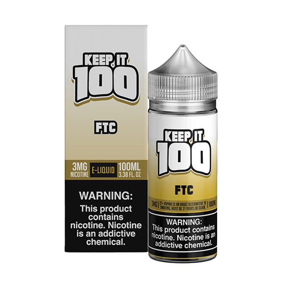 Keep It 100 TFN Series E-Liquid 6mg | 100mL (Freebase) FTC with Packaging