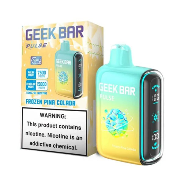 Geek Bar Pulse Disposable 15000 Puffs 16mL 50mg | MOQ 5 | Frozen Pina Colada with packaging