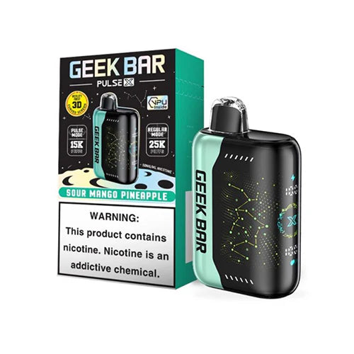 Geek Bar Pulse X Disposable 25000 Puff 18mL 50mg | MOQ 5 | Sour Mango Pineapple with packaging