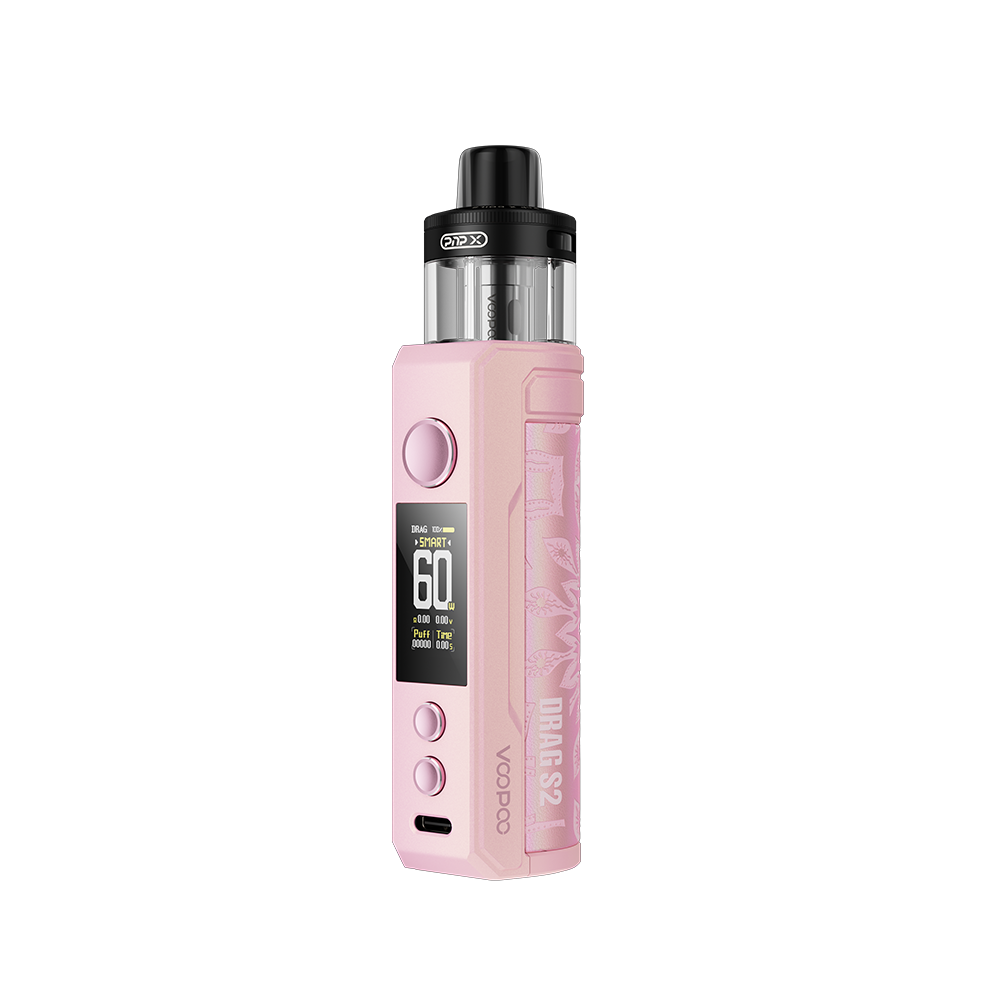 VooPoo Drag S2 Kit (Pod System) | Glow Pink