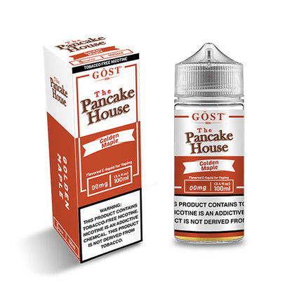 Pancake House Series E-Liquid 100mL (Freebase) | Golden Maple with Packaging