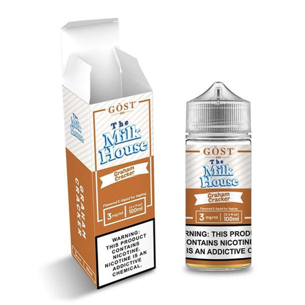 The Milk House Series E-Liquid 100mL (Freebase) | Graham Cracker with Packaging