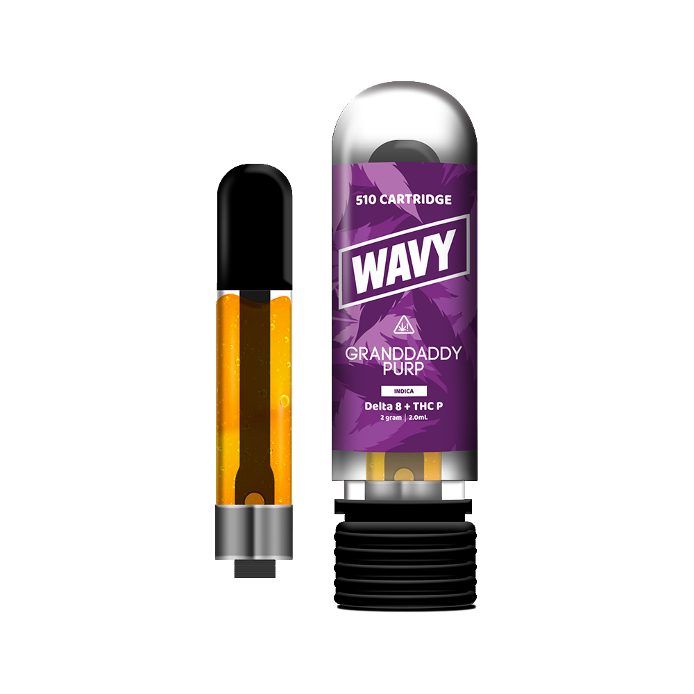 Wavy D8 + THCP Cartridges (2g) | Granddaddy Purp