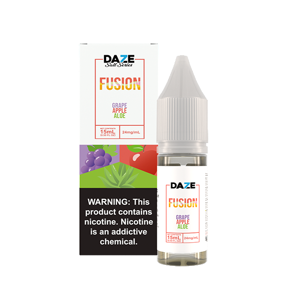 7Daze Fusion Salt Series E-Liquid 15mL (Salt Nic) |  Grape Apple Aloe