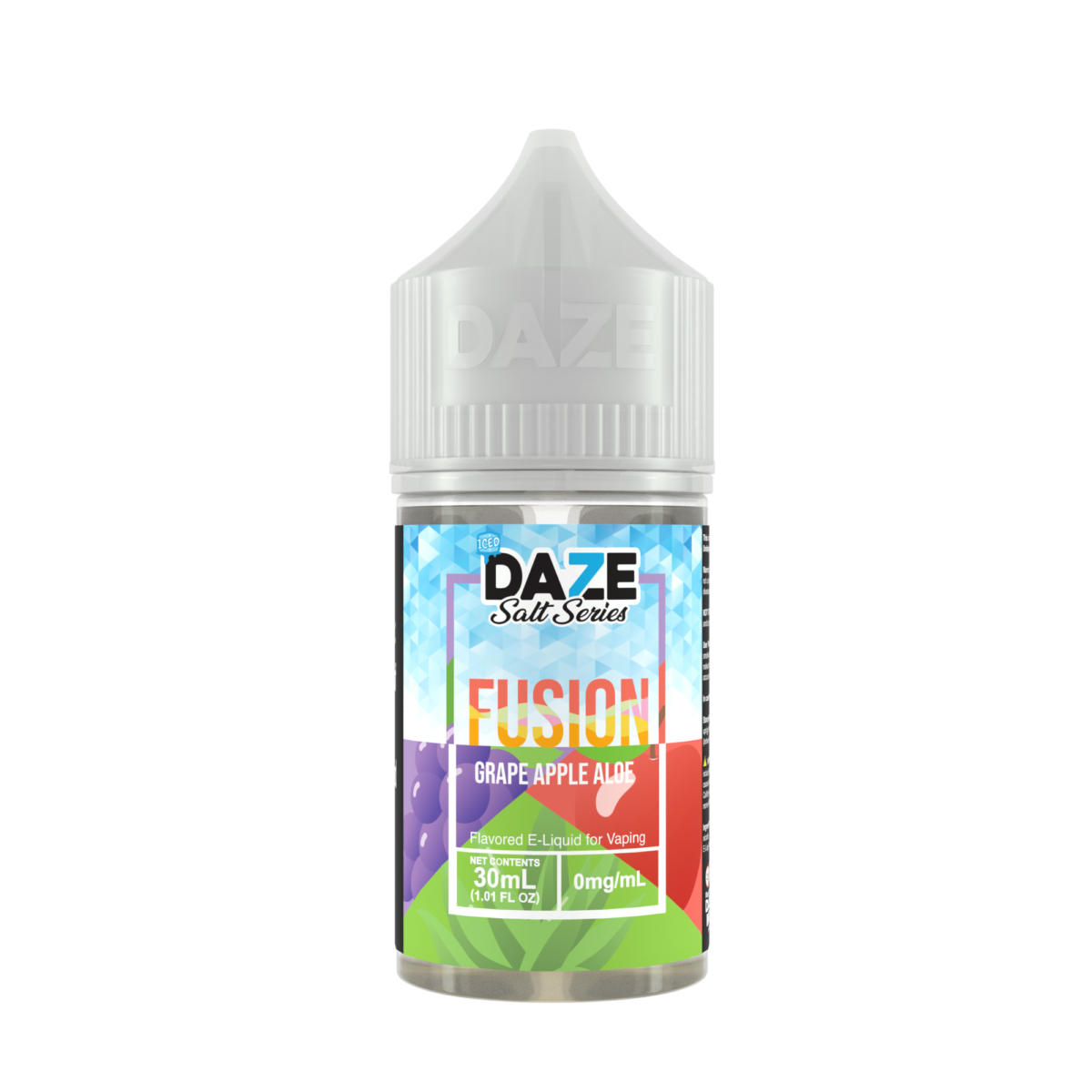 7Daze Fusion Salt Series E-Liquid 30mL (Salt Nic) | Grape Apple Aloe Iced