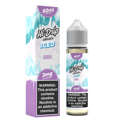 Hi-Drip Classics 60mL (Freebase) | Grape Iced with Packaging