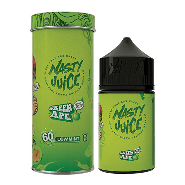 Nasty Juice E-Liquid 60mL Freebase | Green Apple with packaging