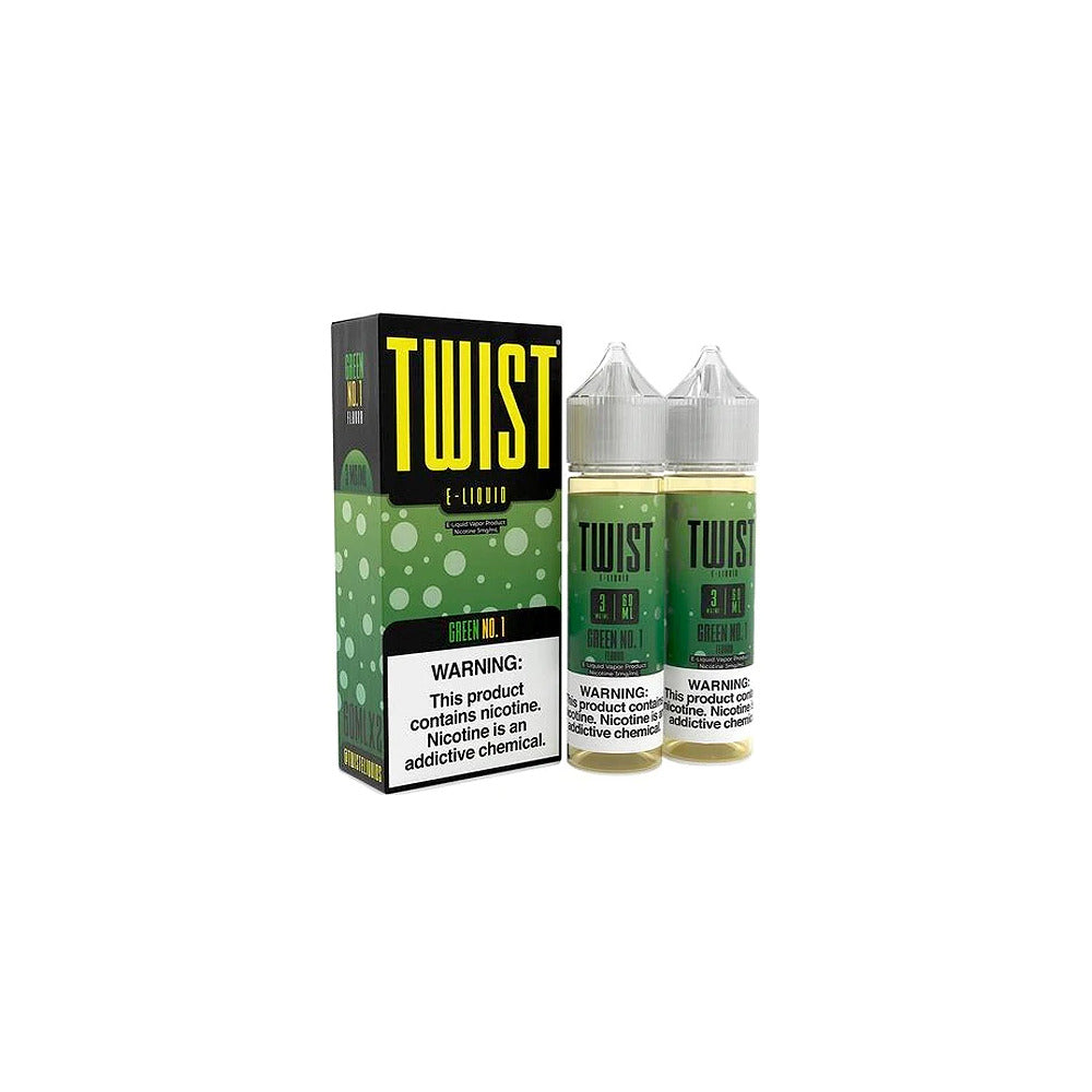Twist Series E-Liquid 120mL Green No. 1 with packaging