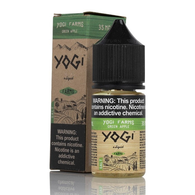 Yogi Salt Series E-Liquid 30mL | Green Apple with packaging