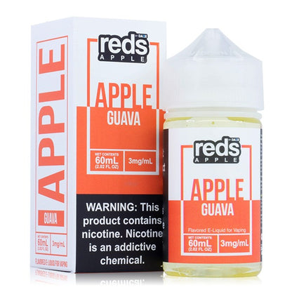 Reds Apple Series E-Liquid 60mL (Freebase) Guava with Packaging