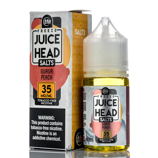 Juice Head Salt Series E-Liquid 30mL (Salt Nic)| Guava Peach with packaging