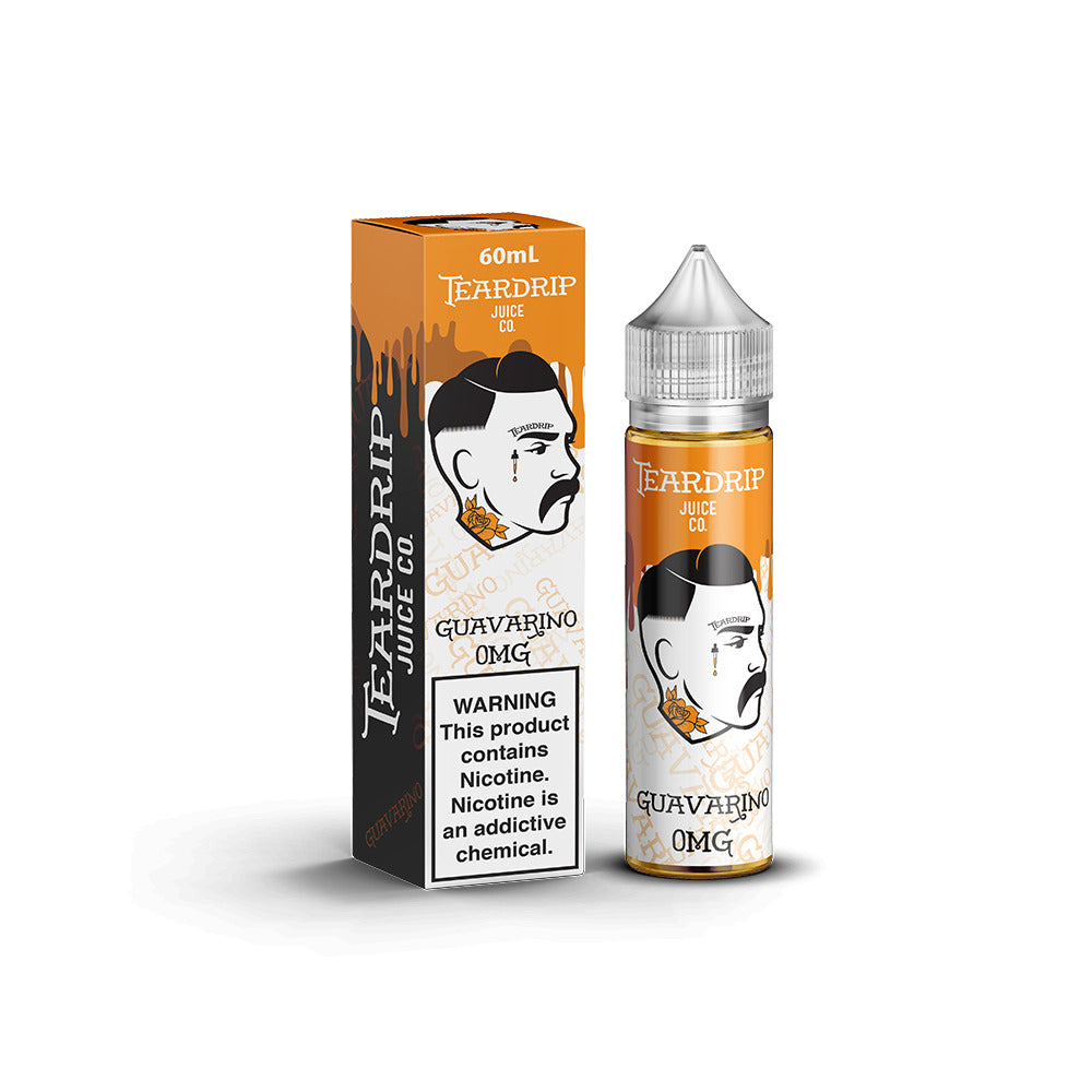 Tear Drip E-Liquid 60mL Freebase | Guavarino with packaging