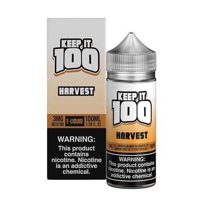 Keep It 100 TFN Series E-Liquid 6mg | 100mL (Freebase) Harvest with Packaging