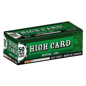 HIGH CARD MENTHOL TUBES KING 4PK