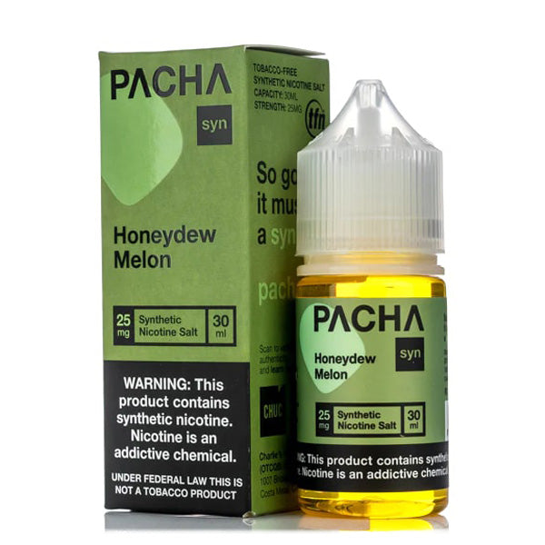 Pachamama TFN Salt Series E-Liquid | 30mL (Salt Nic) Honeydew Melon with Packaging