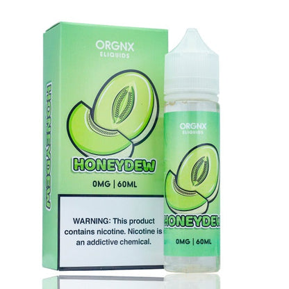 ORGNX Series E-Liquid | 60mL (Freebase) Honeydew With Packaging