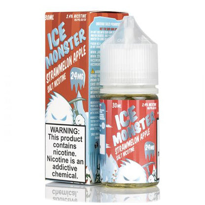 Jam Monster Salt Series E-Liquid 30mL Ice Monster Strawmelon Apple with packaging