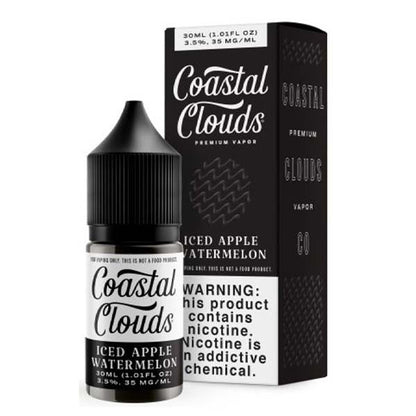 Coastal Clouds Salt Series E-Liquid 30mL (Salt Nic) | Iced Apple Watermelon with packaging