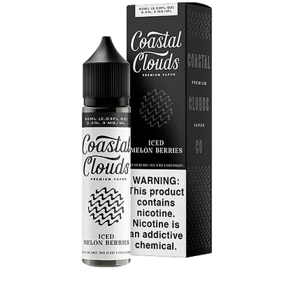 Coastal Clouds E-Liquid | 60mL | Iced Melon Berries with packaging