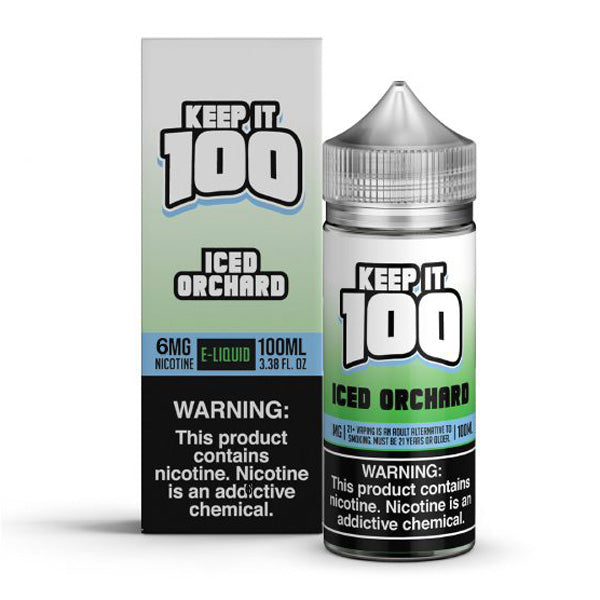 Keep It 100 TFN Series E-Liquid 6mg | 100mL (Freebase) Iced Orchard with Packaging