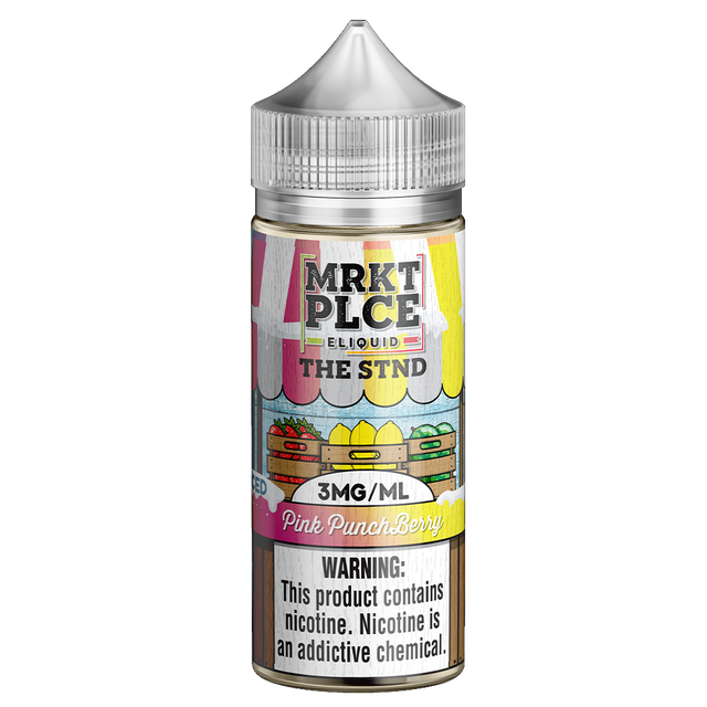 MRKT PLCE Series E-Liquid 100mL (Freebase) | Iced Pink Punch Berry