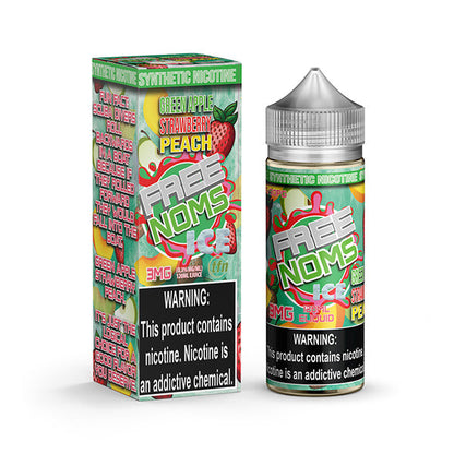 Nomenon and Freenoms Series E-Liquid 120mL (Freebase) Icy Tart Green Apple Strawberry Peach with Packaging