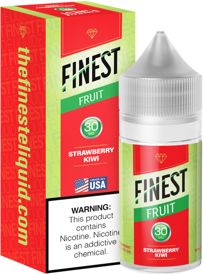 Finest Salt Series E-Liquid 30mL – Strawberry Kiwi with packaging