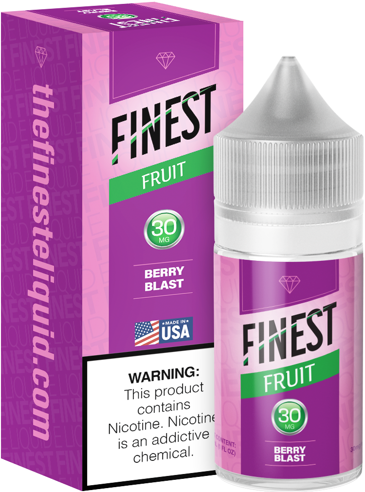 Finest Salt Series E-Liquid 30mL – Salt Nic- Blue- Berry Blast with packaging