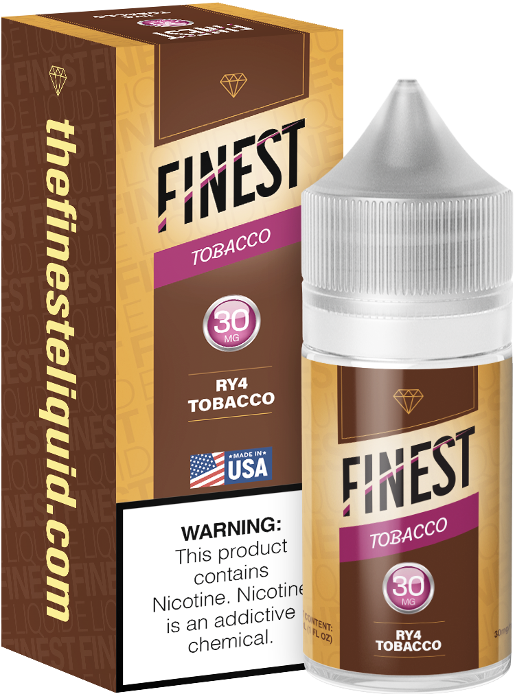 Finest Salt Series E-Liquid 30mL – RY4 Tobacco with packaging
