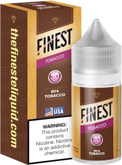 Finest Salt Series E-Liquid 30mL – RY4 Tobacco with packaging