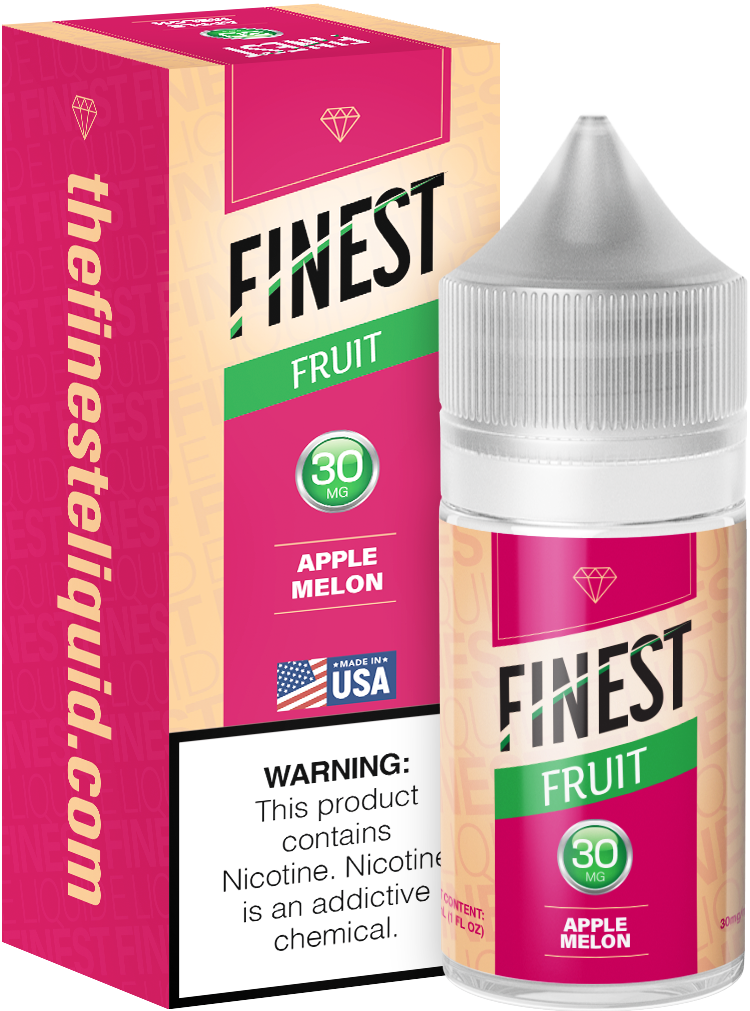 Finest Salt Series E-Liquid 30mL – Apple Melon with packaging