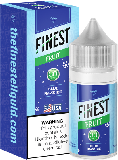 Finest Salt Series E-Liquid 30mL –Blue Razz Ice with packaging