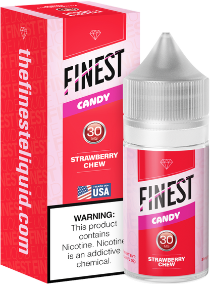 Finest Salt Series E-Liquid 30mL – Salt Nic- Blue-Strawberry Chew with packaging