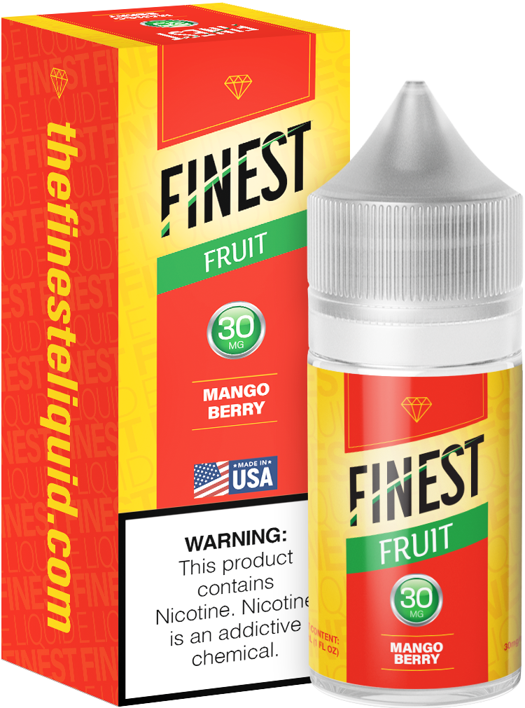 Finest Salt Series E-Liquid 30mL – Mango Berry with packaging