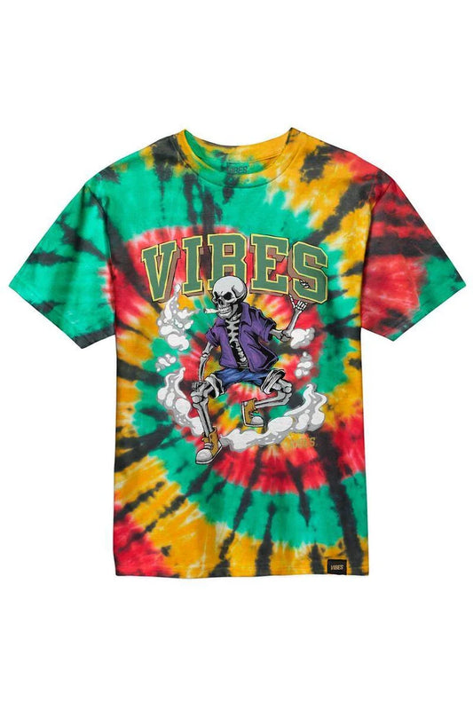 VIBES SKULL AND CONES T-SHIRT RASTA XL