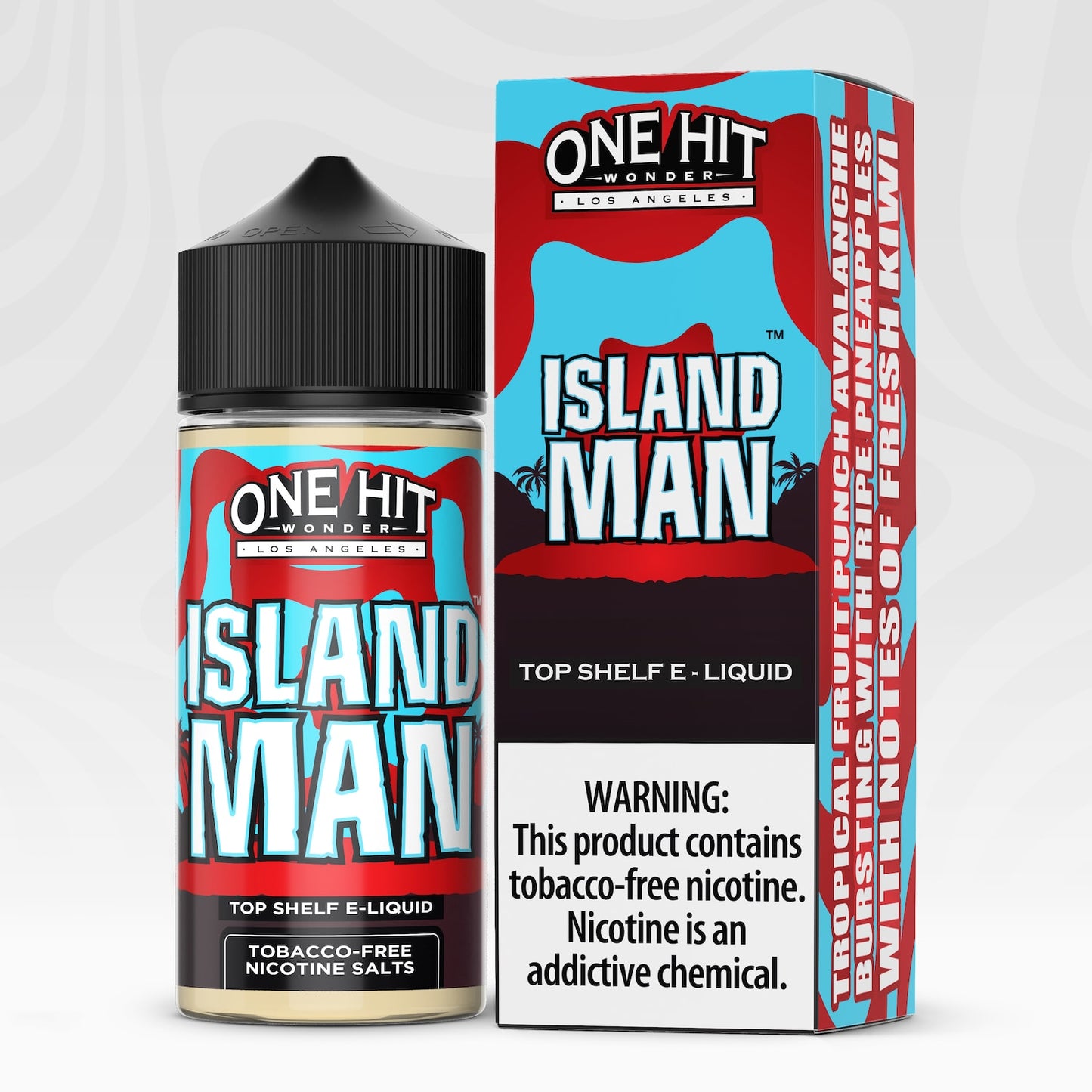 One Hit Wonder TFN Series E-Liquid 100mL (Freebase) Island Man with Packaging