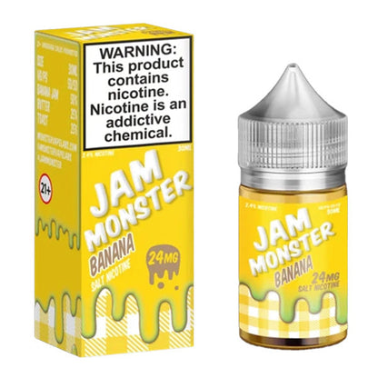 Jam Monster Salt Series E-Liquid 30mL Jam banana with packaging
