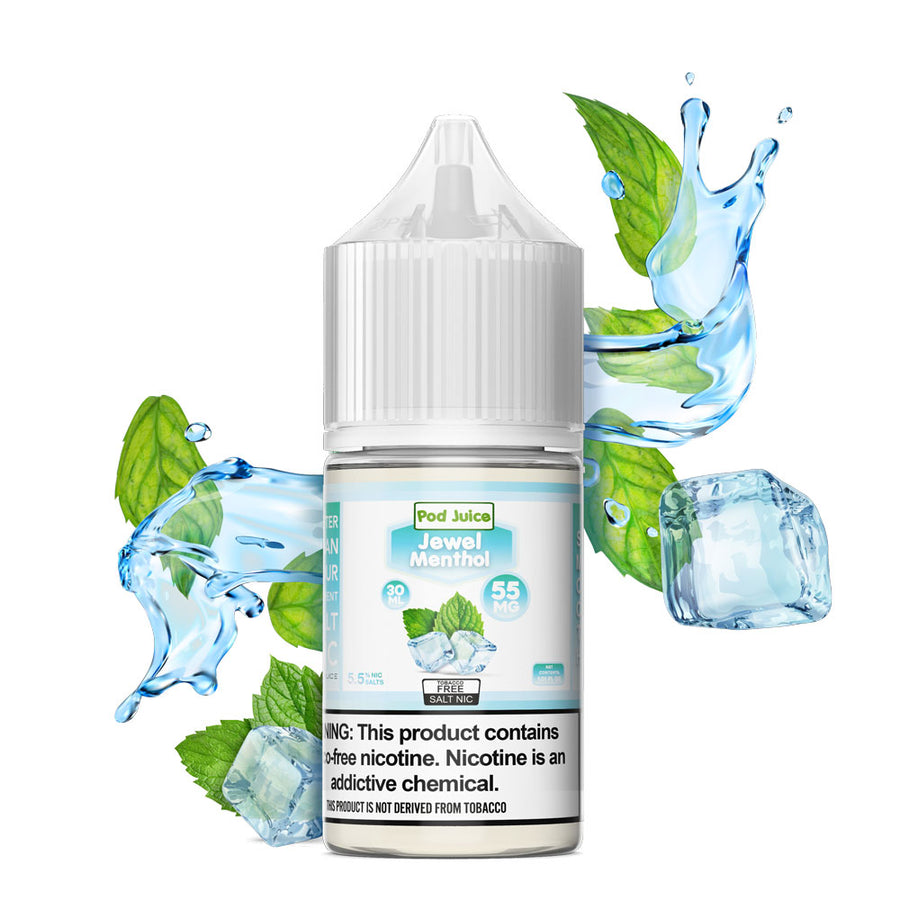 Pod Juice Salt Series E-Liquid 30mL Jewel Menthol bottle