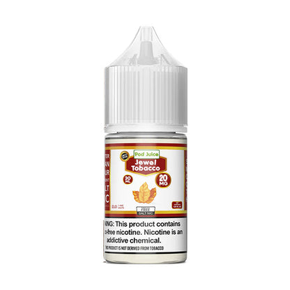 Pod Juice Salt Series E-Liquid 30mL Jewel Tobacco bottle