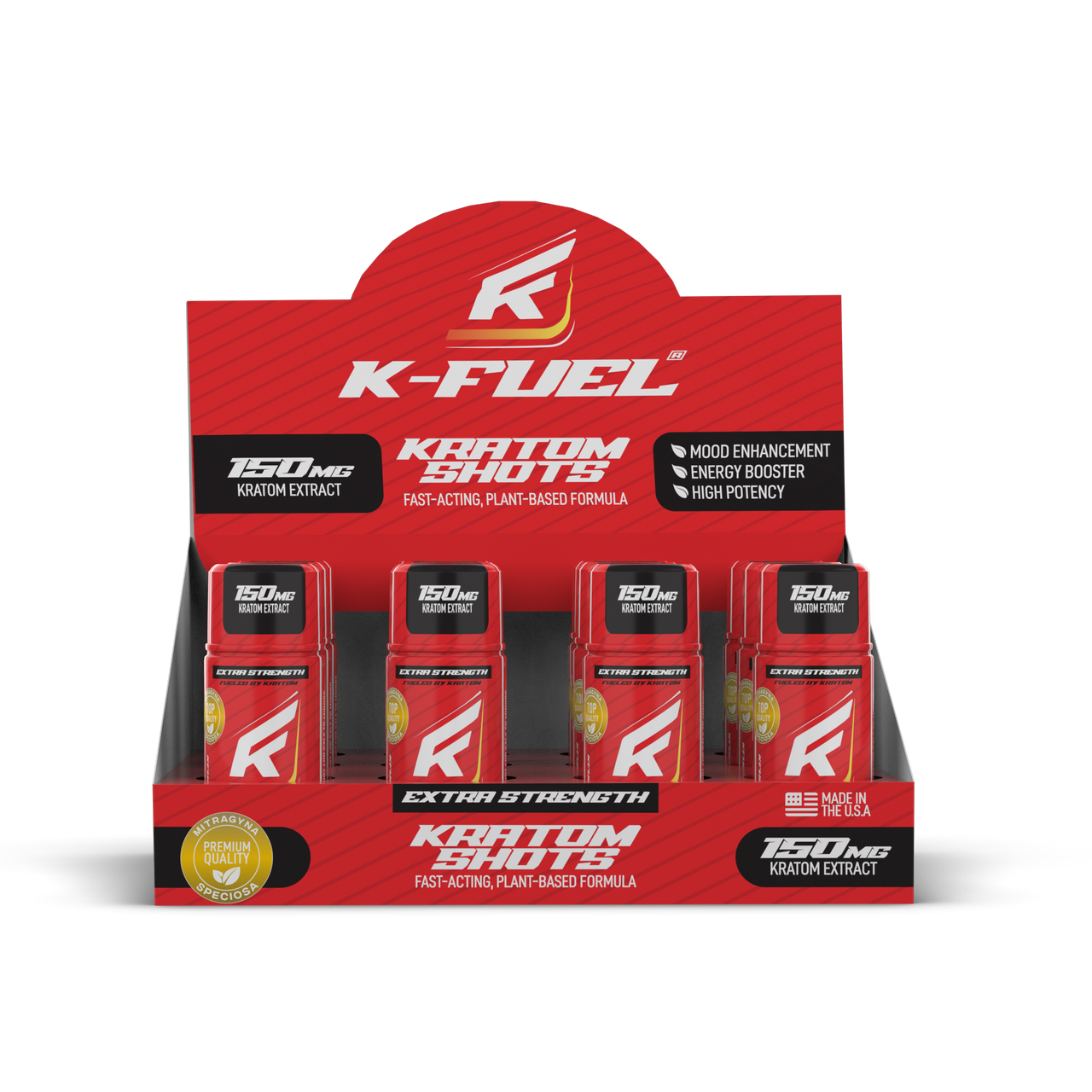K-Fuel Kratom Shots 75mg (12pc Display Unit)